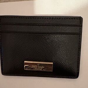 Kate Spade Black Leather Card Case